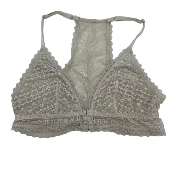Victoria’s Secret Off White Lace Front Clasp Bralette Wireless size medium - Picture 2 of 6
